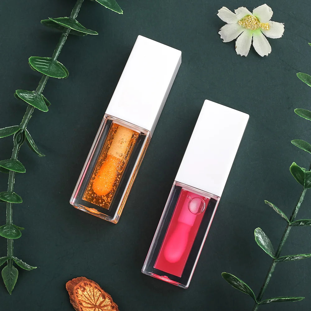 Pigmented Magic Moisturizing Flavouring Fruit Clear Vegan Pink Lipgloss Lip Plumper Gloss Big Brush 34 Color Changing Lip Oil