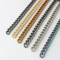 Nolvo World 6 Colors 17mm Aluminum Light Weight New Arrive Chain Metal Women Leather Bag Big Long Chain Strap Accessories