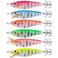 Wholesale Luminous Squid Jig Fishing Bait 10CM 10.5G Squid Wood Shrimp for Wholesale Squid Lures