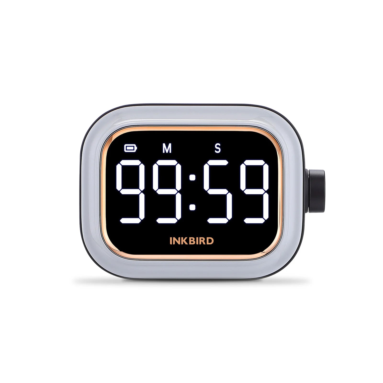 INKBIRD Magnetic Digital Countdown Kitchen Timer IDT-02 Mini Cute Black Golden Color Large Screen Loud Sound Knob Control