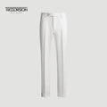 Men's Summer Cotton Chino Trousers Customized High Waist Business Casual Pants with Plus Size Option Straight Leg