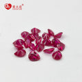 All Sizes 3A Grade Loose Rubi Pear Cut Synthetic Red Corundum Gemstone 5# Ruby