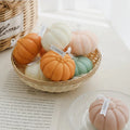 Custom Handmade Thanksgiving Pumpkin Art Candle Beeswax Soy Wax for Home Decor