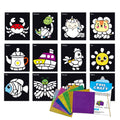 Kids Mess-Free Crafting Creative Play Customize Animal Sticker Travel Set DIY Crafts Fun Foil Art Craft