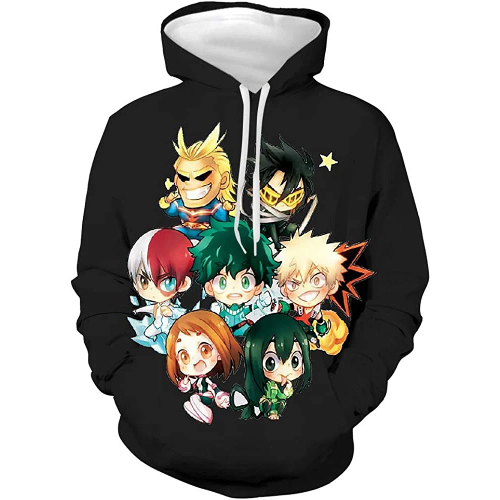 Fitspi Wholesale Anime Hoodie Todoroki Shoto Izuku Midoriya Deku Sweatshirt Jacket