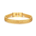 Waterproof Stainless Steel Keel Chain Bracelet Fashion Gold Silver Black Franco Chain High Polished Men Bracelet