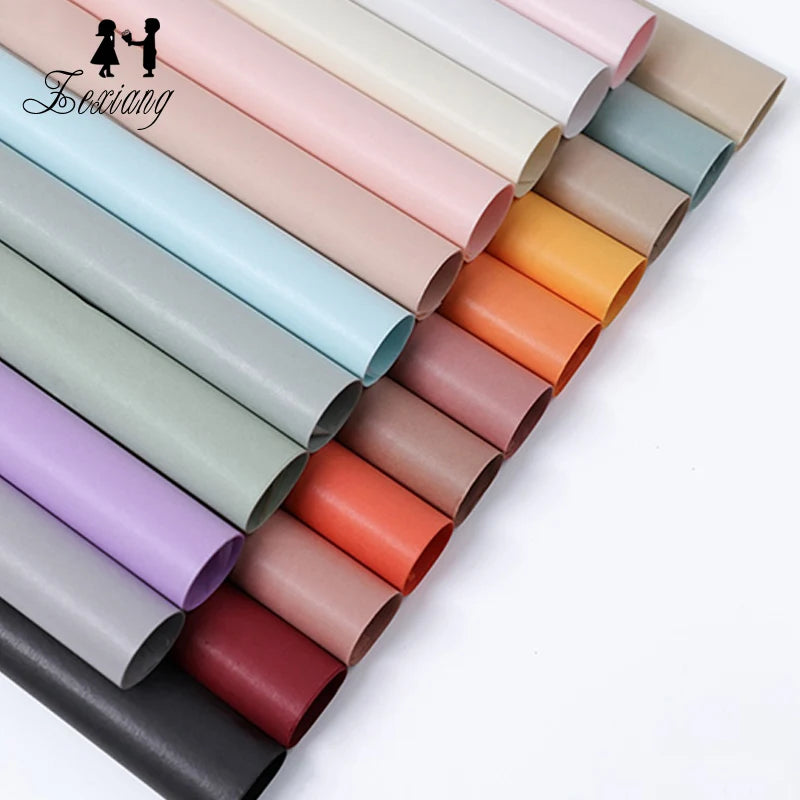 Wholesale Birthday Korean Waterproof Solid Color Gift Flower Wrapping Tissue Paper for Flower Packaging.