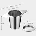 Chinese Wholesale Suppliers Large Good Quality Mesh Metal 304 Stainless Steel Stocked Coffee Tea Strainer Infusers Cathylin
