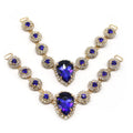 Crystal Female Lace Diamond Decorative Buckles Slipper Accessories V-Shaped Diamante Shoe Chain Shoe Accessories