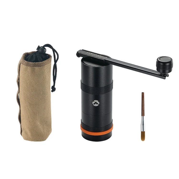Manual Coffee Grinder Stainless Steel Conical Burr Coffee Grinder Hand Grinder with Folding Handle for Camping