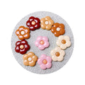 Kawaii Five Petals Flower Resin Cabochons Decorate for SlimeHair Clips Photo FrameDIY Crafts