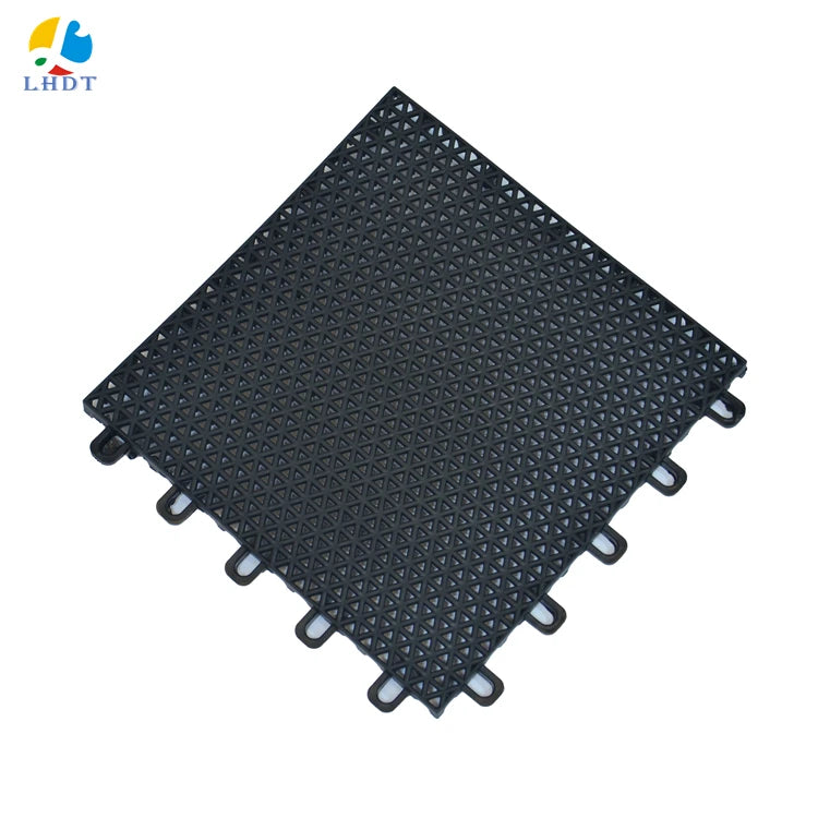 Portable Interlocking Plastic Floor Tiles for Multi-Sport Courts - Anti-Slip & Weatherproof