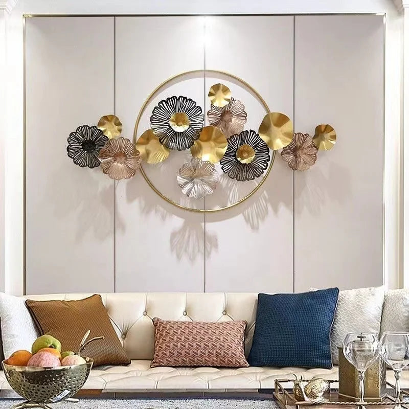 131.5X70CM High Quality Iron Decoration for Wall Hanging Luxury Network Red Metal Frame for Bedroom Living Room Contemporary