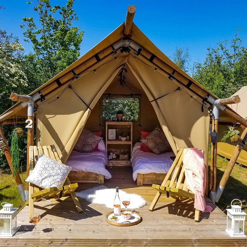 Cheap Price Luxury Safari Lodge Tents Camping Glamping Kit House