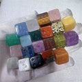 Factory Price Wholesale Bulk Crystal Crafts Natural Multi Color Mix Quartz Cube Dice for Bar Night Promotional Gift