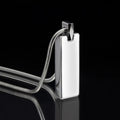 Men's Necklace Tungsten Pendant Fashion Simple Jewelry Personalized Creative Engraved Birthday Gift