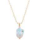 Rainbowking Halskette 925 Wholesale S925 Sterling Silver 18k Gold Ladies Fresh Water Baroque Vintage Pearl Necklace Choker