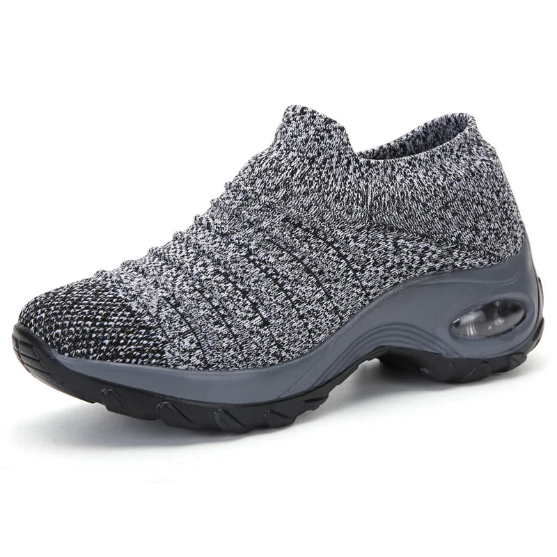 Women's Best Selling Fly Weave Solid Fashion Sneakers Mesh Breathable Women's Running Shoes Outdoor Ladies Casual Walking Shoes