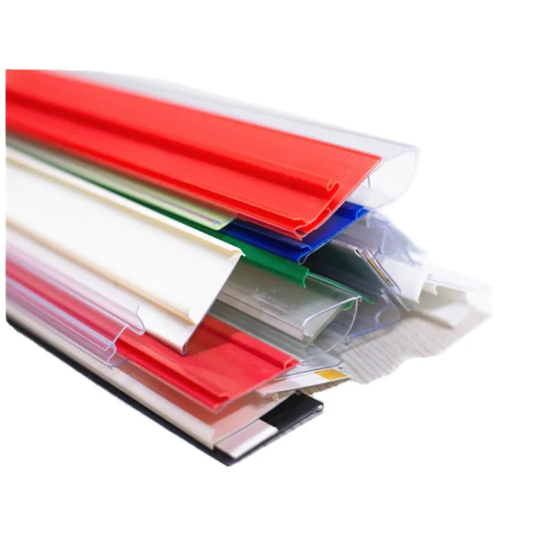 Plastic PVC Self-adhesive Flat Store Extruded Data Strips Supermarket Price Label Holder Shelf Price Tag Ticket Holder