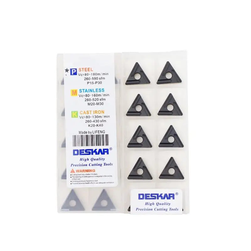 For DeskAr TNMG160404R-S & TNMG160408R-S LF9218 Carbide Insert Lathe Customizable CVD Coated for Steel Parts OEM Turning Tool