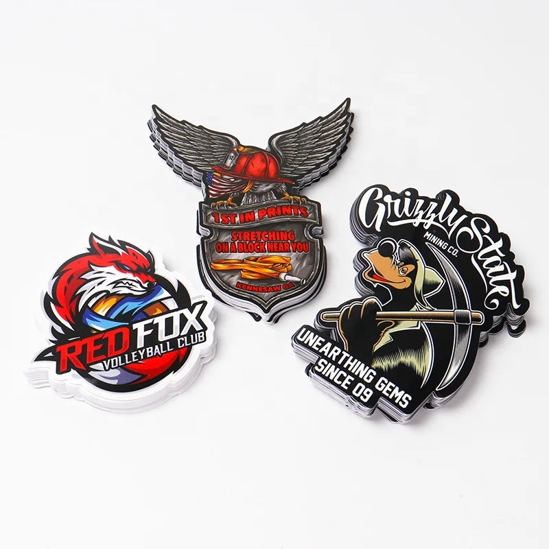 Cheap Printed Sticker Decorations Motorcycles Helmets Cartoon Stickers Vinyl Custom Die Cut Stickers