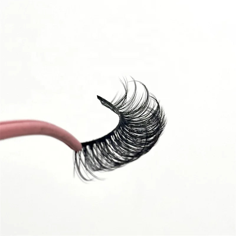 Qingdao Wholesale Synthetic Russian Strip Faux 3D False Wispy D for Cruelty-Free Reusable Diamond Packaging Dramatic LASH