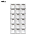 Modern Indoor/Outdoor Waterproof Flame-Retardant 3D Hollow Grid Faux Wall Stone Panel PU Wall Panels Foam Artificial Stone