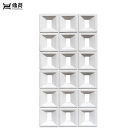 Modern Indoor/Outdoor Waterproof Flame-Retardant 3D Hollow Grid Faux Wall Stone Panel PU Wall Panels Foam Artificial Stone