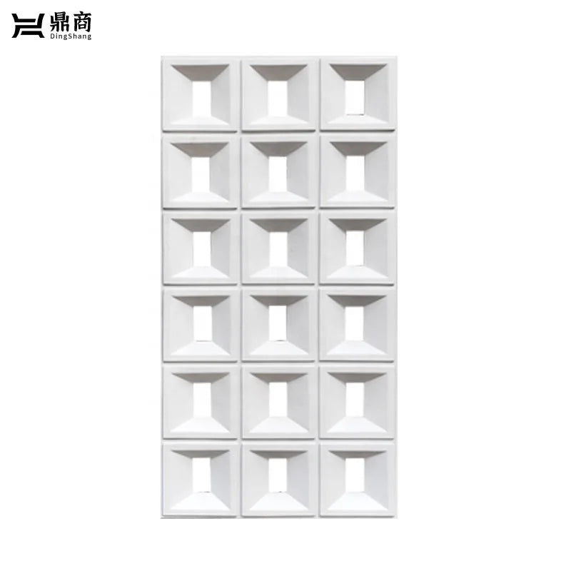 Modern Indoor/Outdoor Waterproof Flame-Retardant 3D Hollow Grid Faux Wall Stone Panel PU Wall Panels Foam Artificial Stone