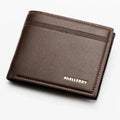 2023  Wallet Factory Supply Wholesale Price Custom Man Pu Leather Short Letter Wallet