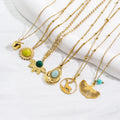 Fashion Jewelry Bear Leaf Design 14K Gold Plated Necklaces Stainless Steel Jewelry Wholesale
