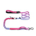 Customized Logo Luxury Classic Heavy Duty No Pull Bungee Retractable Nylon Reflective Hands-Free Dog Leash Waist Training Leash