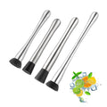 Bar Tools Beverage Juice Drink Ice Muddler Silver Long Stainless Steel Cocktail Muddler