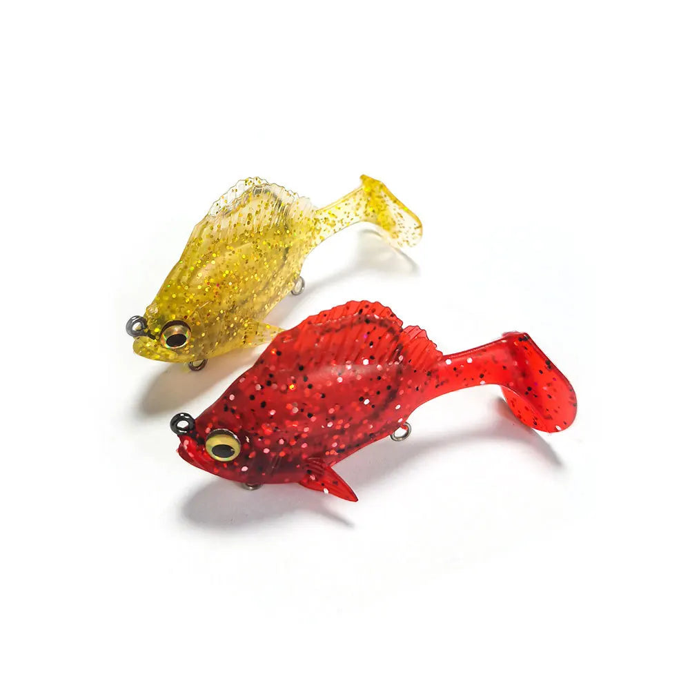Artifical Soft Lure 6cm 8g 10g Anti Hanging Bottom Rotating Wrapped Lead Fishing Tail Swimbait Dark Sleeper Bait Fishing Lure