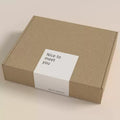 Custom Logo Adhesive Sticker for Kraft Paper Packing Box Shipping and Seal Usage Kraft Paper Box Label Sticker