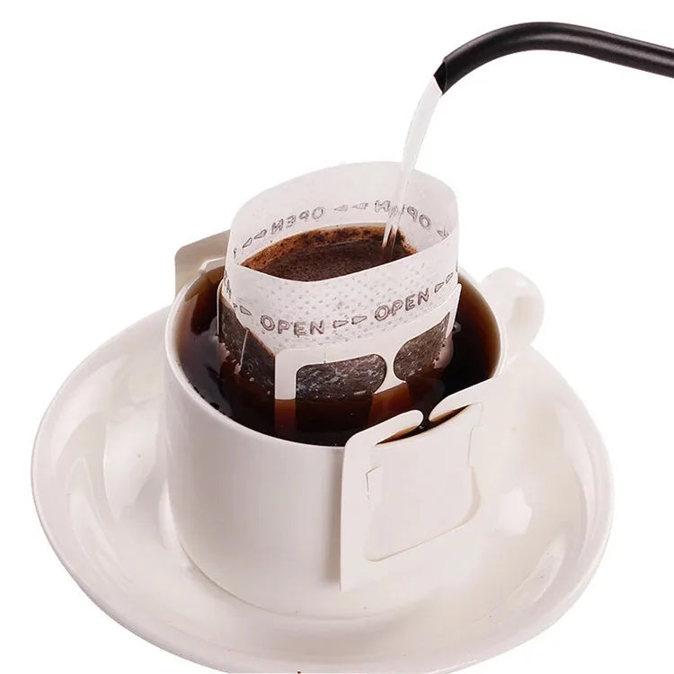 Cafe Mobile Drip Ear Hanging Coffee Bag Filter Disposable Non Woven Drip Coffee Filter Bags