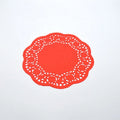 Round Placemats Paper Lace Doilies Yellow Rose for Cakes Desserts and Kitchen Food