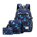 2026 Leisure Backpack New Fashion Outdoor Travel Breathable Wear-resistant 3 in 1 Waterproof School Bag Set