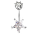 925 Sterling Silver Belly Button Rings Navel Rings Sterling Silver Belly Rings Belly Piercing Jewelry Big Star