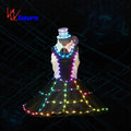 TIANCHUANG Beautiful Princess Dress with LED Lights for Female Ballroom Performance Wear for Dance & Costume