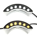 Half Round 6w Waterproof IP65 Led Flood Light Warm White Yellow Landscape Light Aluminum Outdoor Light for Eave