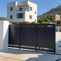 Hot Sale Villas Aluminum Alloy Automatic Retractable Sliding Swing Privacy Gates for Outdoor Courtyard Use