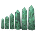 Vintage Multi-Sized Syn.Malachite Hexagonal Pillar Decoration Office Ornament Tower Agate Stone Crafts DIY Accessory Gift
