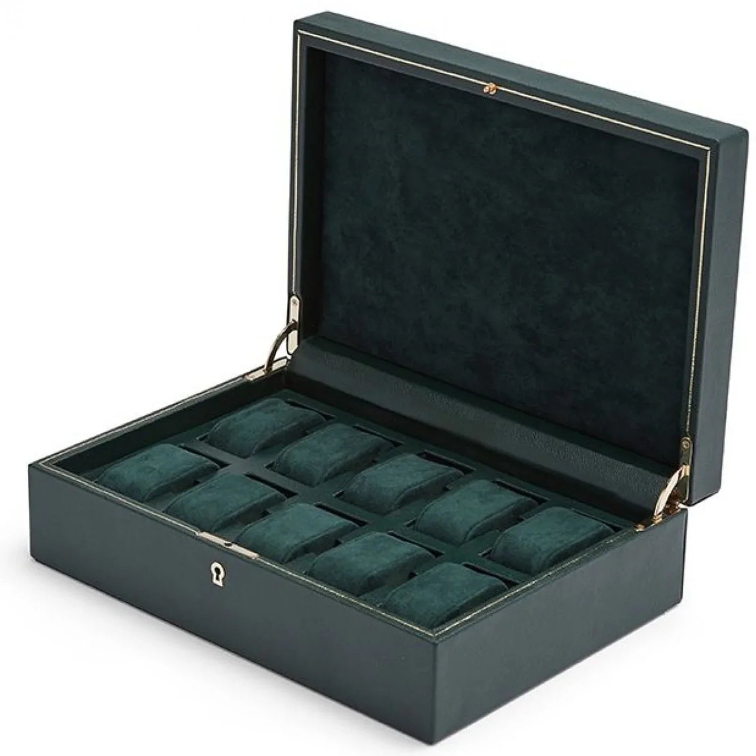 Wooden PU Leather Watches Gift Box for Luxury 10 Slot Watch Storage
