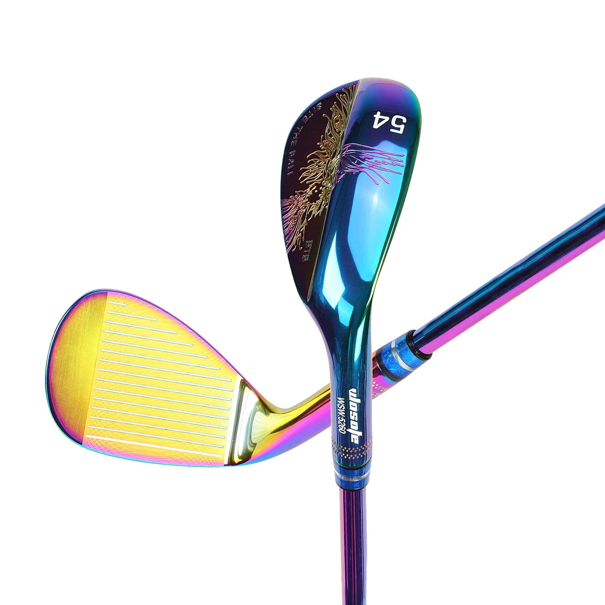 2025 Wholesale Custom Unisex CNC Forging Durable With Grip Right Handed Colorful  Head Silver Steel Shaft Golf Wedge Club