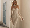 A6701 MIGU GARMENT Long Sleeve Dress  for Ladies Summer White Dress Formal Dress for Womens Boutique