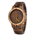 Vintage Walnut and Olive Wood Quartz Watches Koa Wood Watch