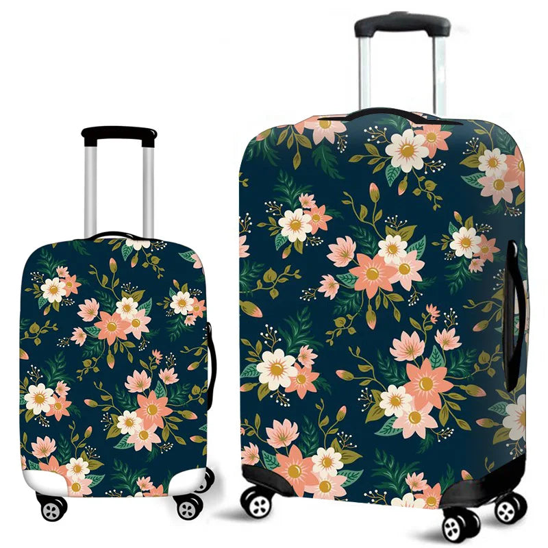 Waterproof and Dustproof Travel Suitcase Protective Cover Elastic Polyester Luggage Accessories