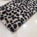 Recycled Polyester Leopard Print Rabbit Fur Super Soft Fake Fur Artificial Plush Faux Fur Fabric