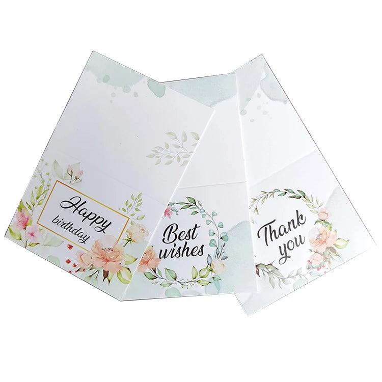 High Quality Custom Paper Card Printing Colorful Business Thank You Cards Birthday Card